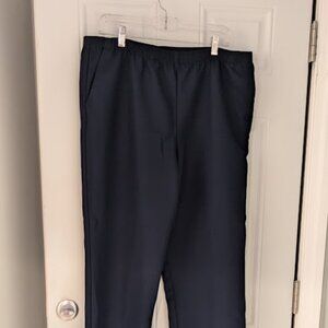 Alfred Dunner All Elastic Waist Navy Pants Size 16P Petite Inseam 25 inches